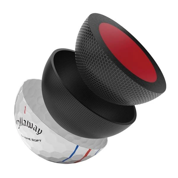 Callaway Chrome Soft Triple Track Balls White 6 Callaway Chrome Soft Triple Track Balls White - Image 4