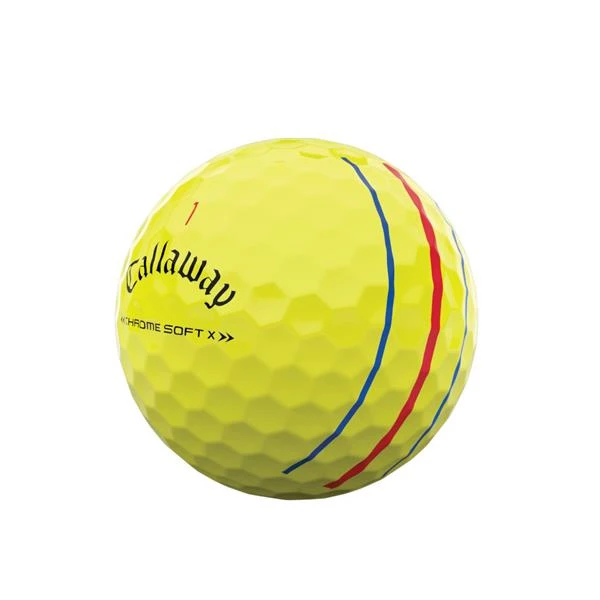 Callaway Chrome Soft X Triple Track Balls Yellow 5 Callaway Chrome Soft X Triple Track Balls Yellow - Image 3