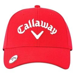 Callaway Gents Stitch Magnet Adj Cap Red -Callaway CA22H0309005 2 L