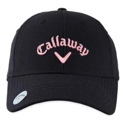 Callaway Ladies Stitch Magnet Cap Black Pink -Callaway CA22H0316001 2 L