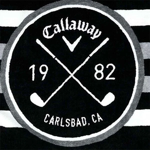 Callaway Cart Towel Black White Charcoal 4 Callaway Cart Towel Black White Charcoal - Image 2