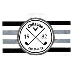 Callaway Tour Towel White Black Charcoal