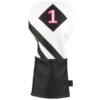 Callaway Vintage Driver Headcover White - Black- Pink