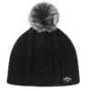 Callaway Ladies Pom Pom Beanie Black -Callaway CA8H0315001 L