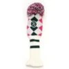Callaway Pom Pom Fairway Headcover White - Pink - Titanium -Callaway CA8H0402004 L