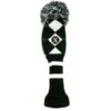 Callaway Pom Pom Hybrid Headcover Black - Titanium - White -Callaway CA8H0403002 L