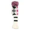 Callaway Pom Pom Hybrid Headcover White - Pink - Titanium -Callaway CA8H0403004 L