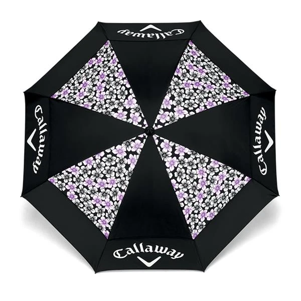 Callaway UpTown 60" Double Canopy Ladies Umbrella Black - Purple 4 Callaway UpTown 60" Double Canopy Ladies Umbrella Black - Purple - Image 2
