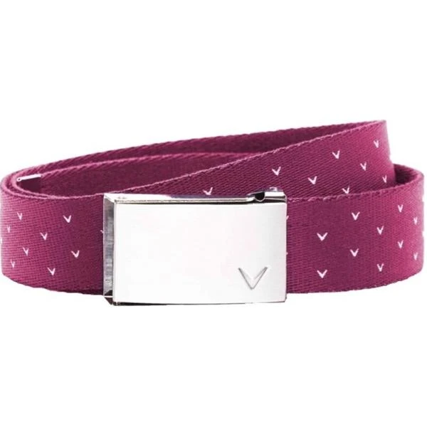 Callaway Ladies Chev Reversible Belt Raspberry Sorbet 663 2 Callaway Ladies Chev Reversible Belt Raspberry Sorbet 663