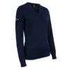 Callaway Ladies V-Neck Merino Sweater Dark Navy (412) -Callaway P CGGF80L9CALLAWAYSWEATERNAVYLADIESAW18 1 L