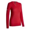 Callaway Ladies V-Neck Merino Sweater Tango Red (600) -Callaway P CGGF80L9CALLAWAYSWEATERTANGOREDLADIES L