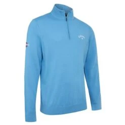 Callaway Gents ¼ Zip Blended Merino Sweater Malibu (450)
