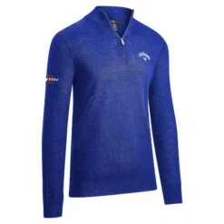 Callaway Gents ¼ Zip Blended Merino Sweater Mazarine Blue (496)