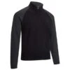Callaway Gents Raglan ¼ Zip Sweater True Black (010) -Callaway P CGGFA017CALLAWAYSWEATERTRUEBLACK010GENTS L