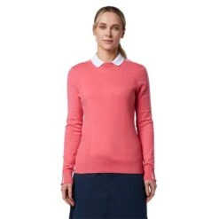 Callaway Ladies Striped Sweater Fruit Dove (683) -Callaway P CGGSD041CALLAWAYSWEATERFRUITDOVE683LADIES 2 L