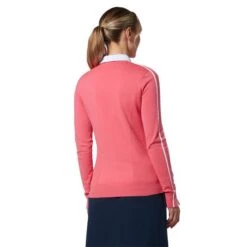 Callaway Ladies Striped Sweater Fruit Dove (683) -Callaway P CGGSD041CALLAWAYSWEATERFRUITDOVE683LADIES 3 L