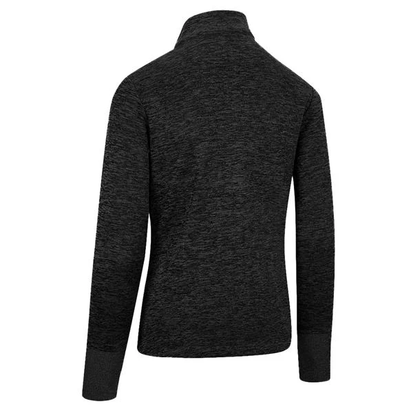 Callaway Ladies Dual Action Aquapel ® Heathered Fleece Black Heather (003) 4 Callaway Ladies Dual Action Aquapel ® Heathered Fleece Black Heather (003) - Image 2