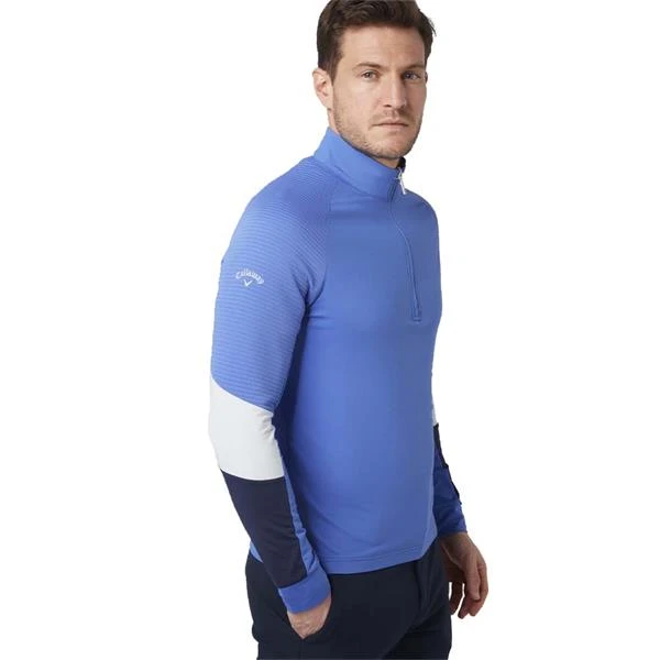 Callaway Gents ¼ Zip Colourblock Chillout Amparo Blue (419) 7 Callaway Gents ¼ Zip Colourblock Chillout Amparo Blue (419) - Image 5