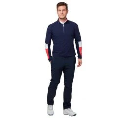 Callaway Gents ¼ Zip Colourblock Chillout Peacoat (410)
