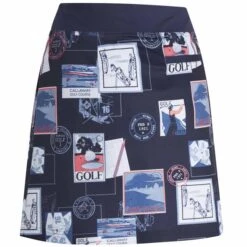 Callaway Ladies Postcard Printed Skort Peacoat (410) -Callaway P CGKBSB22CALLADIESPOSTCARDPRINTEDSKORTPEACOAT410 1 L