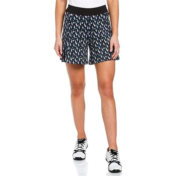 Callaway Ladies 18" Knit Hummingbird Print Shorts Caviar (002) 5 Callaway Ladies 18" Knit Hummingbird Print Shorts Caviar (002) - Image 3