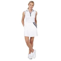 Callaway Ladies Allover Geometric Strawberry Skort White (123) -Callaway P CGKBSC19CALLAWAYSKORTWHITE123LADIES 2 L