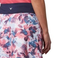 Callaway Ladies 17" Floral Print Skort With Back Flounce Fruit Dove (683) -Callaway P CGKBSD13CALLAWAYSKORTFRUITDOVE683LADIES 3 L