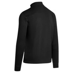 Callaway Gents Zipped Waffle Fleece Caviar (002) -Callaway P CGKF90L2CALLAWAYTOPCAVIARGENTS 2 L