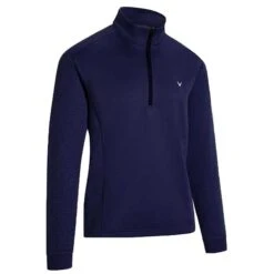 Callaway Gents ¼ Zip Ottoman Fleece Peacoat (410)