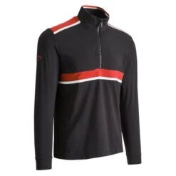 Callaway Gents ¼ Zip Chillout Top Caviar - Red