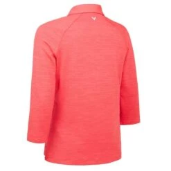 Callaway Ladies Space Dye Jersey Polo Shirt Geranium (692) -Callaway P CGKFB0K1CALLADIESSPACEDYEJERSEYPOLOGER692 1 L