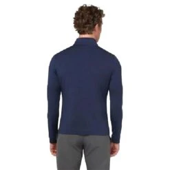 Callaway Gents Aquapel ½ Zip Pullover Peacot - Bright White (997) -Callaway P CGKFC004CALLAWAYPULLOVERPEACOATWHITE997GENTS 1 L