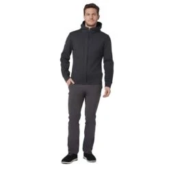 Callaway Gents Aquapel Thermal Hoodie Black Heather (003) -Callaway P CGKFC005CALLAWAYHOODIEBLACKHEATHER003GENTS 2 L