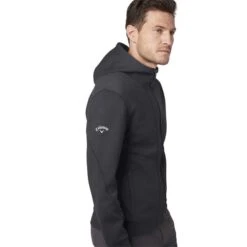 Callaway Gents Aquapel Thermal Hoodie Black Heather (003) -Callaway P CGKFC005CALLAWAYHOODIEBLACKHEATHER003GENTS 4 L