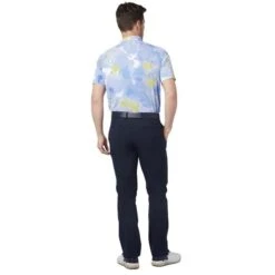 Callaway Gents Thermal Dye Print Polo Shirt Mazarine Blue (434) -Callaway P CGKFC050CALLAWAYSHIRTMAZARINEBLUE434GENTS 3 L