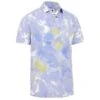 Callaway Gents Thermal Dye Print Polo Shirt Mazarine Blue (434) -Callaway P CGKFC050CALLAWAYSHIRTMAZARINEBLUE434GENTS L