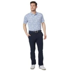 Callaway Gents Micro Abstract Polo Shirt White (100) -Callaway P CGKFC053CALLAWAYSHIRTWHITE100GENTS 2 L