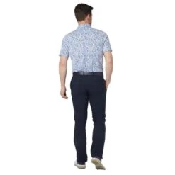 Callaway Gents Micro Abstract Polo Shirt White (100) -Callaway P CGKFC053CALLAWAYSHIRTWHITE100GENTS 3 L