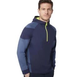 Callaway Gents ½ Zip Mixed Media Hoodie Peacoat (410) 12 Callaway Gents ½ Zip Mixed Media Hoodie Peacoat (410) -Callaway P CGKFC056CALLAWAYHOODIEPEACOAT410GENTS 4 L