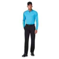 Callaway Gents Long Sleeve Performance Polo Shirt Malibu (450) -Callaway P CGKFC058CALLAWAYSHIRTMALIBU450GENTS 6 L