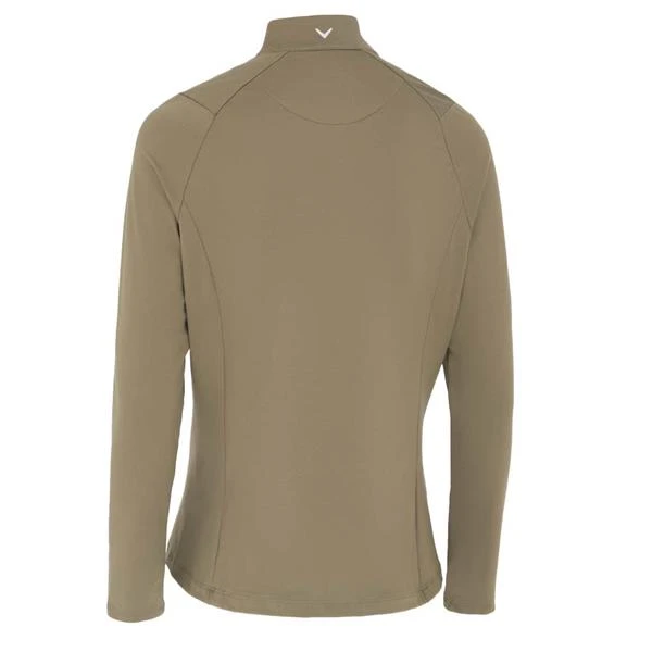 Callaway Ladies Thermal Long Sleeve Fleece Jersey Shirt Industrial Green (349) 4 Callaway Ladies Thermal Long Sleeve Fleece Jersey Shirt Industrial Green (349) - Image 2