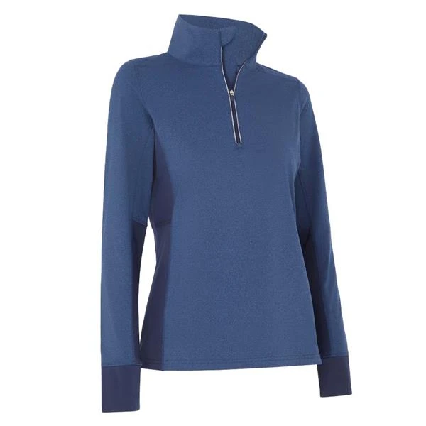 Callaway Ladies Space Dye Heather Aquapel Thermal Pullover True Navy Heather (413) 3 Callaway Ladies Space Dye Heather Aquapel Thermal Pullover True Navy Heather (413)