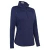 Callaway Ladies Quilted Knit Stretch Shirt Peacoat (410) -Callaway P CGKFC088CALLAWAYSHIRTPEACOAT410LADIES L