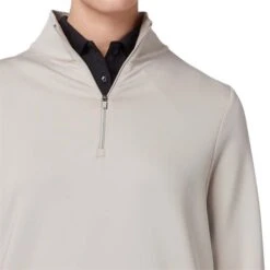 Callaway Ladies ¼ Zip With Side Shirt Chateau Grey (053) -Callaway P CGKFC094CALLAWAYSHIRTCHATEAUGREY053LADIES 3 L
