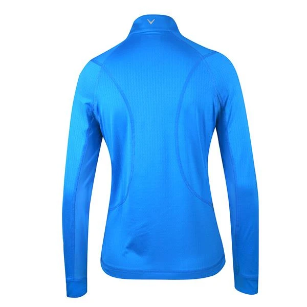 Callaway Ladies ¼ Zip Chev Top Blue Sea Star (476) 4 Callaway Ladies ¼ Zip Chev Top Blue Sea Star (476) - Image 2