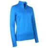 Callaway Ladies ¼ Zip Chev Top Blue Sea Star (476) -Callaway P CGKFC0A0CALLAWAYTOPBLUESEASTAR476LADIES 2 L