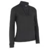 Callaway Ladies ¼ Zip Chev Top Caviar (002) -Callaway P CGKFC0A0CALLAWAYTOPCAVIAR002LADIES L