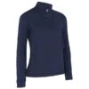 Callaway Ladies ¼ Zip Chev Top Peacoat (410) -Callaway P CGKFC0A0CALLAWAYTOPPEACOAT410LADIES L