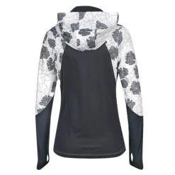 Callaway Ladies Textured Floral Hoodie White (123) -Callaway P CGKJSD02CALLAWAYHOODIEWHITE123LADIES 11 L