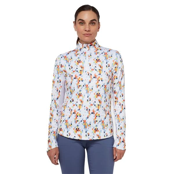 Callaway Ladies Shift Geo Printed SP Top White (123) 6 Callaway Ladies Shift Geo Printed SP Top White (123) - Image 4